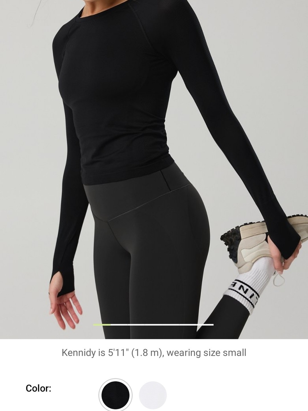 Black Women’s Muscle Tee Long Sleeve Top